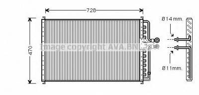 AVA QUALITY COOLING fd5230 -  Конденсатор, кондиционер